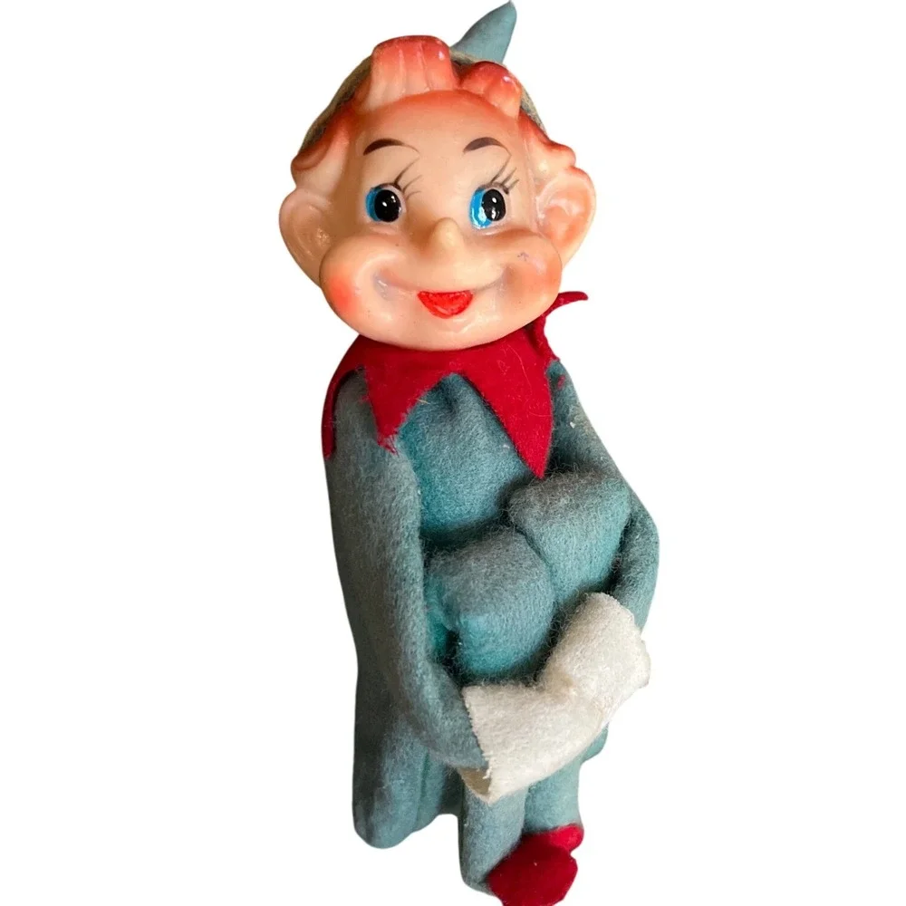 Vintage Pixie Elf Knee Hugger Retro Christmas Made in Japan